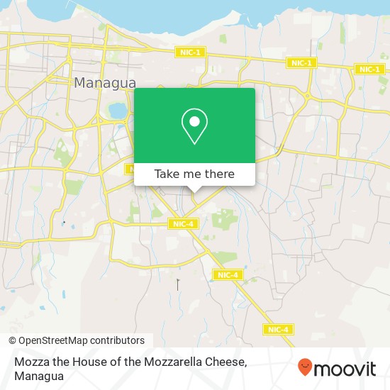 Mozza the House of the Mozzarella Cheese, Distrito I, Managua map
