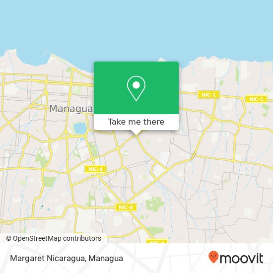 Margaret Nicaragua, Distrito I, Managua map