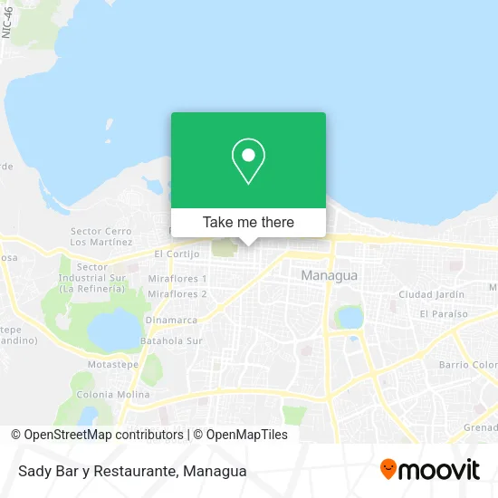 Mapa de Sady Bar y Restaurante