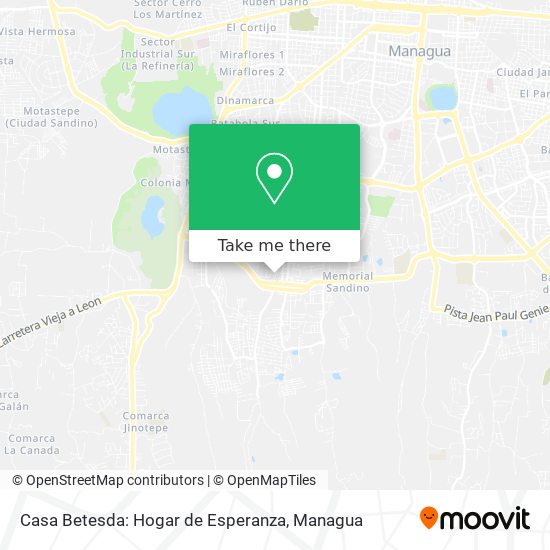 Casa Betesda: Hogar de Esperanza map