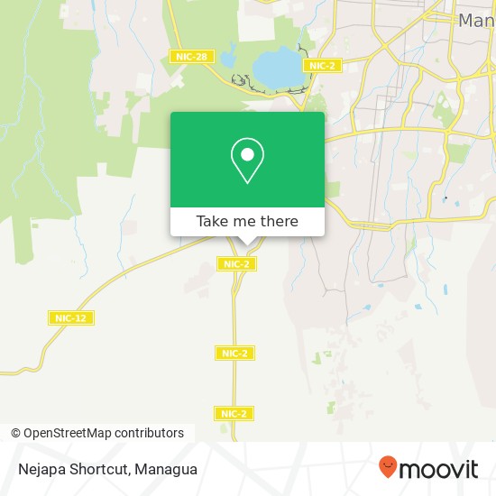 Nejapa Shortcut map