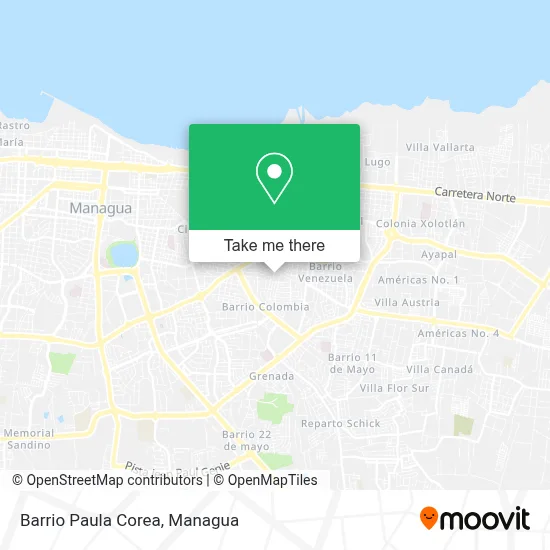 Barrio Paula Corea map