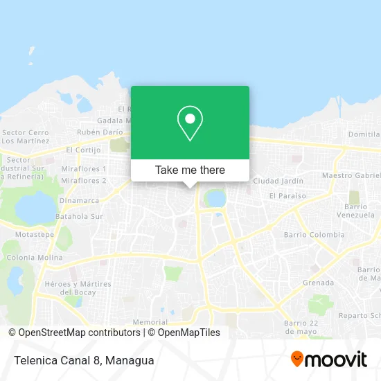 Telenica Canal 8 map
