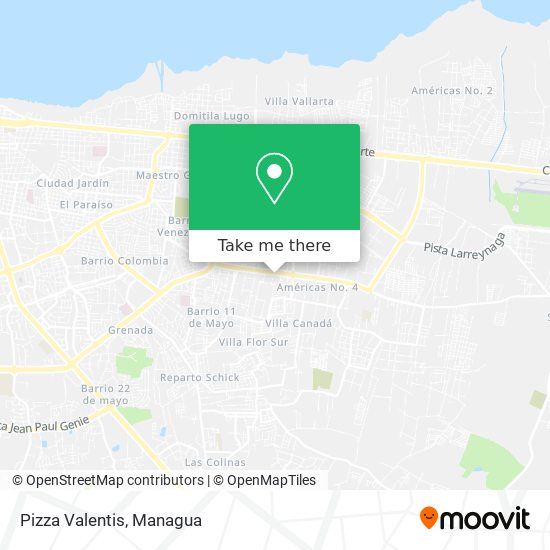 Pizza Valentis map