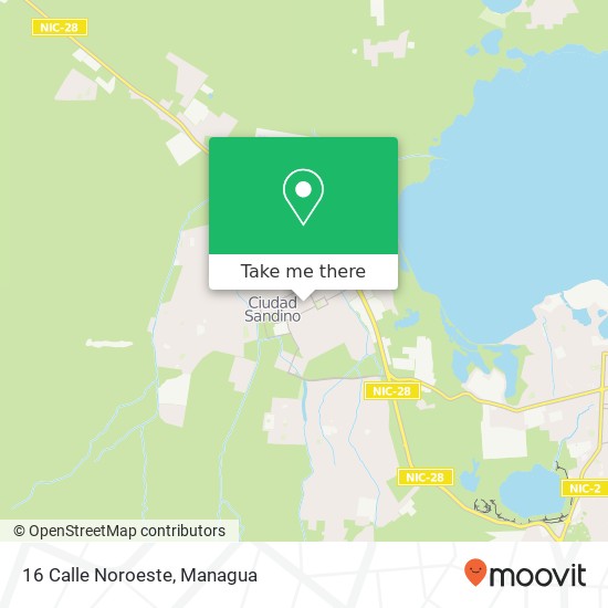 16 Calle Noroeste map