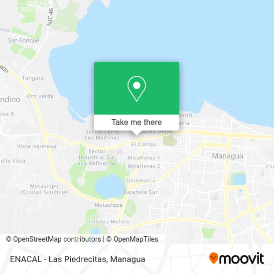 ENACAL - Las Piedrecitas map