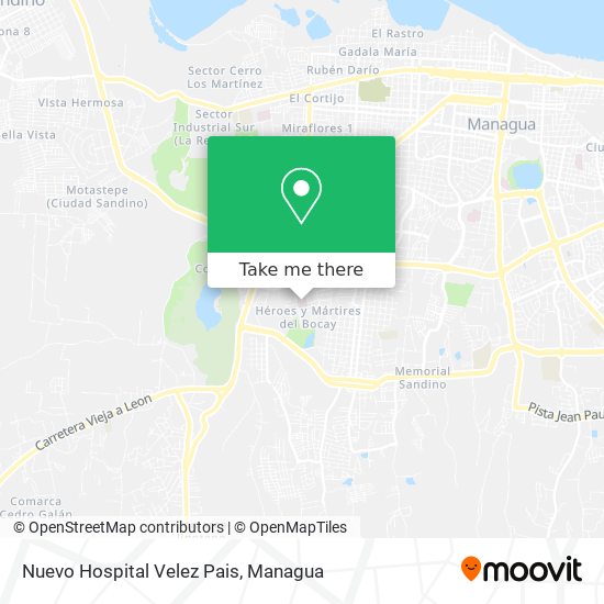 Nuevo Hospital Velez Pais map
