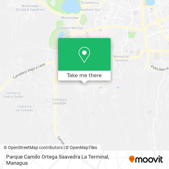 Parque Camilo Ortega Saavedra La Terminal map