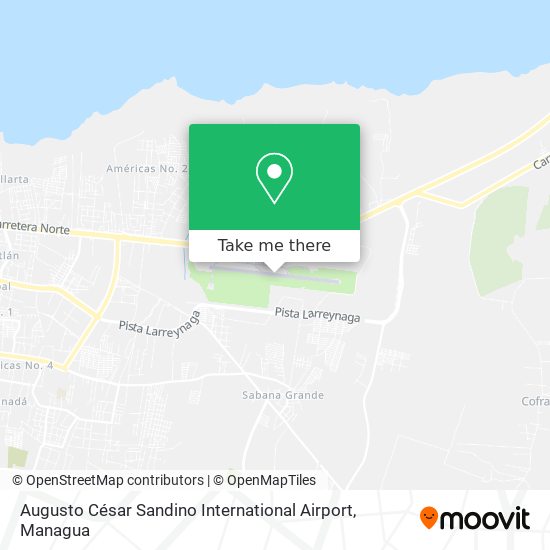 Augusto César Sandino International Airport map