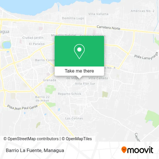 Barrio La Fuente map