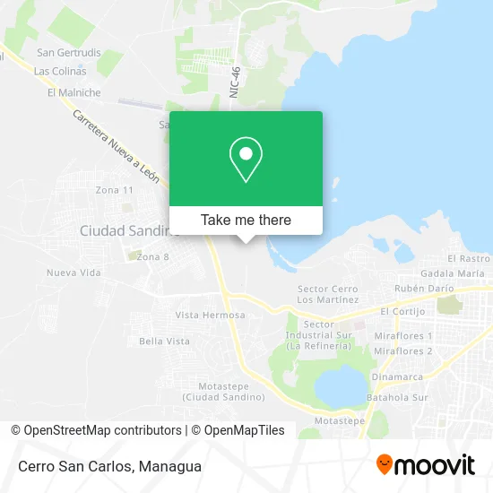 Cerro San Carlos map