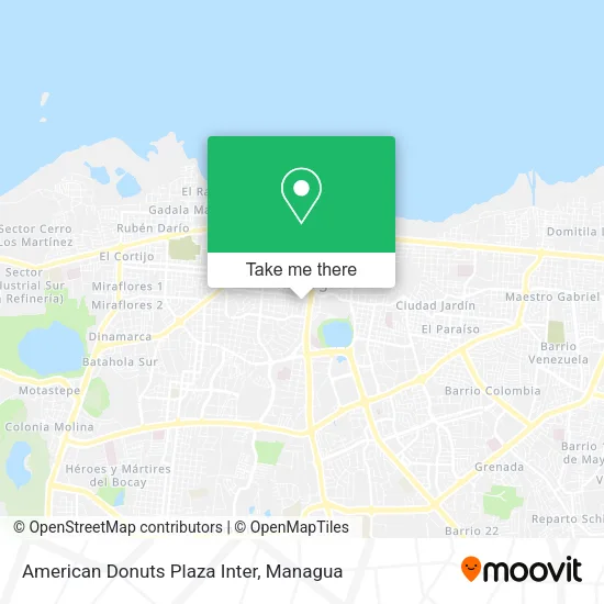 American Donuts Plaza Inter map