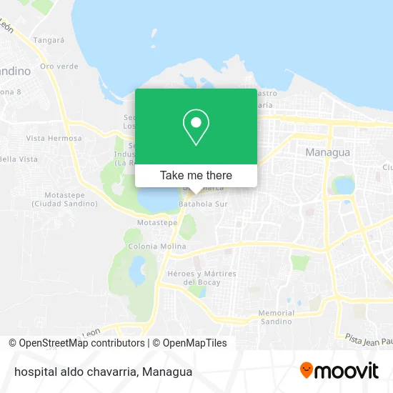 Mapa de hospital aldo chavarria