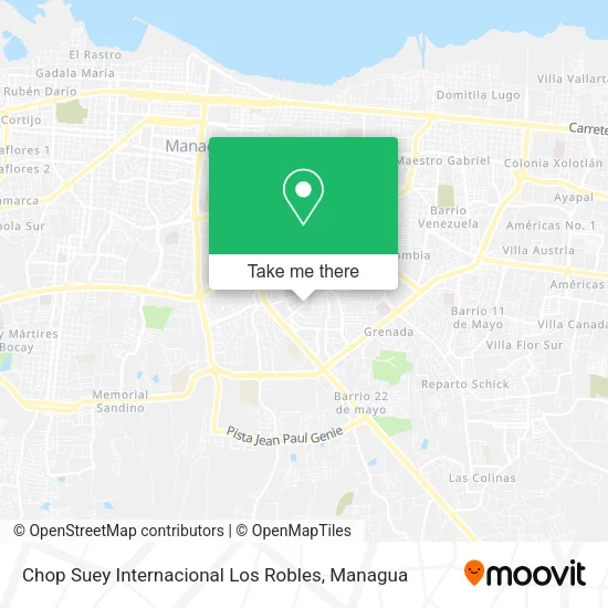 Chop Suey Internacional Los Robles map