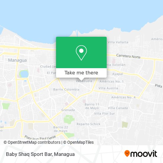 Baby Shaq Sport Bar map