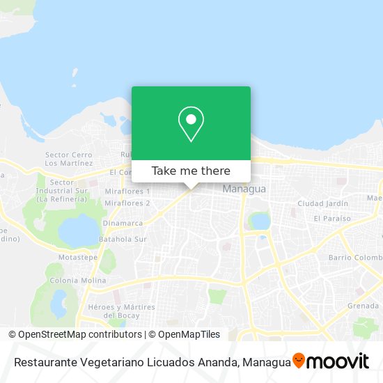 Restaurante Vegetariano Licuados Ananda map