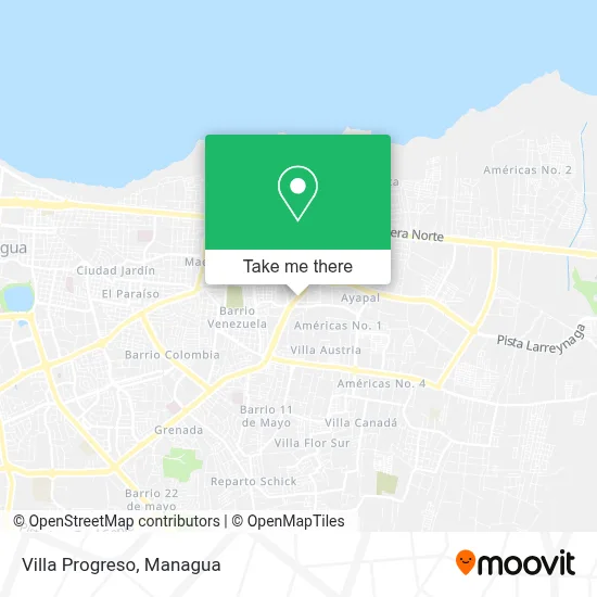 Mapa de Villa Progreso