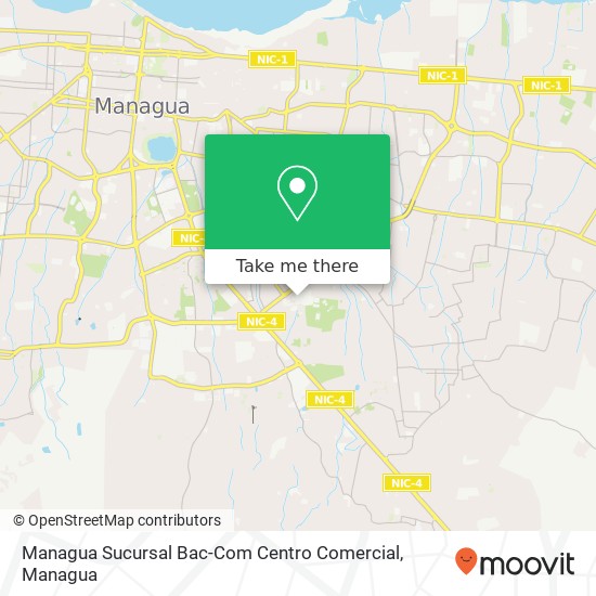 Managua Sucursal Bac-Com Centro Comercial map