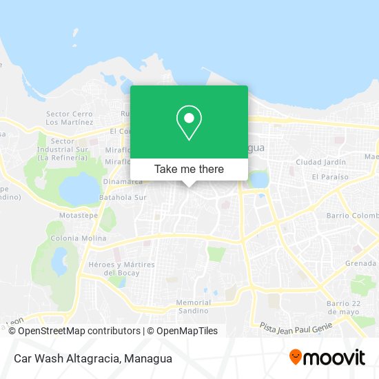 Mapa de Car Wash Altagracia