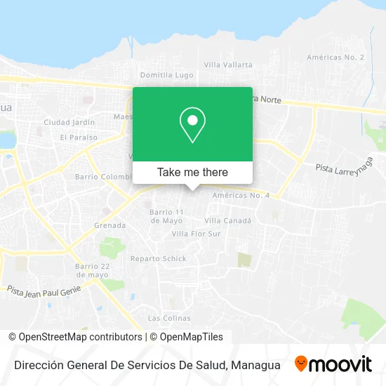 Mapa de Dirección General De Servicios De Salud