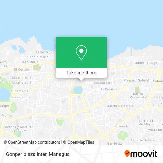 Mapa de Gonper plaza inter