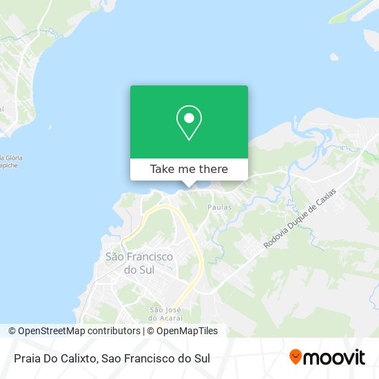 Praia Do Calixto map