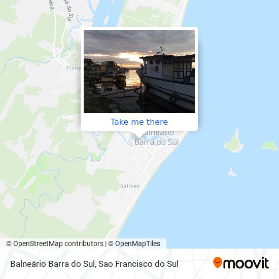 Mapa Balneário Barra do Sul