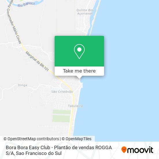 Bora Bora Easy Club - Plantão de vendas ROGGA S / A map