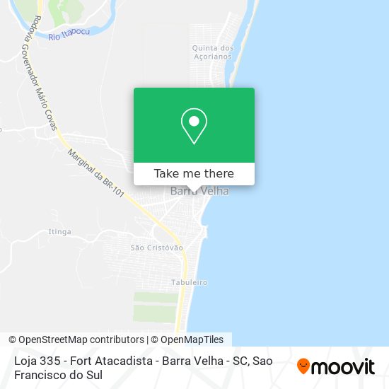 Mapa Loja 335 - Fort Atacadista - Barra Velha - SC