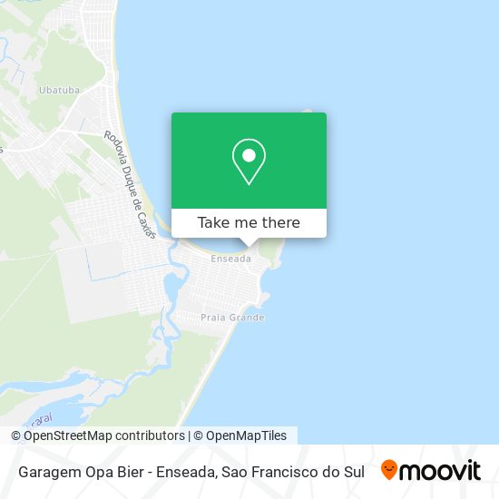 Mapa Garagem Opa Bier - Enseada