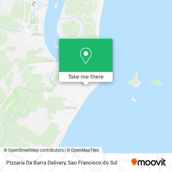 Pizzaria Da Barra Delivery map