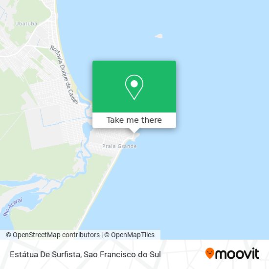 Estátua De Surfista map