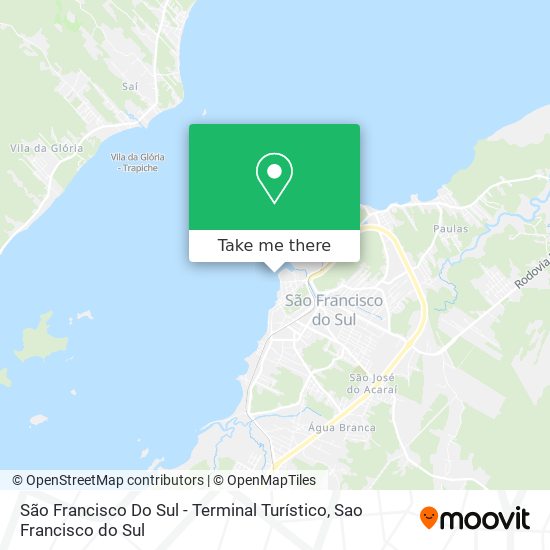 São Francisco Do Sul - Terminal Turístico map