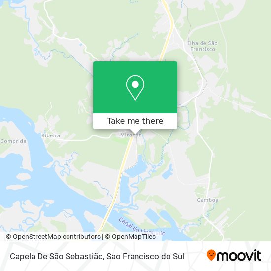 Mapa Capela De São Sebastião