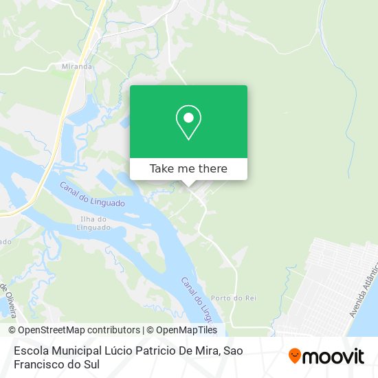 Mapa Escola Municipal Lúcio Patricio De Mira
