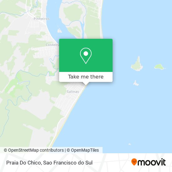 Mapa Praia Do Chico