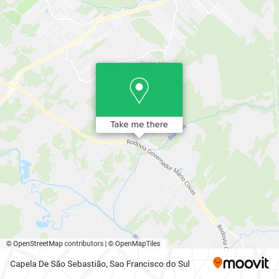 Mapa Capela De São Sebastião