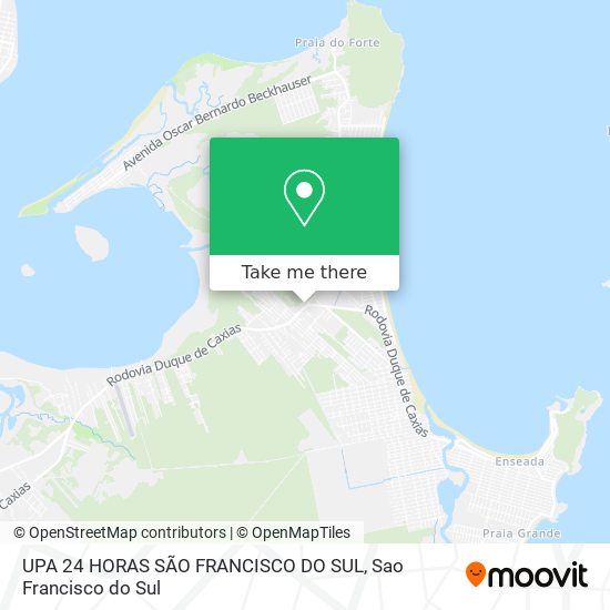 UPA 24 HORAS SÃO FRANCISCO DO SUL map