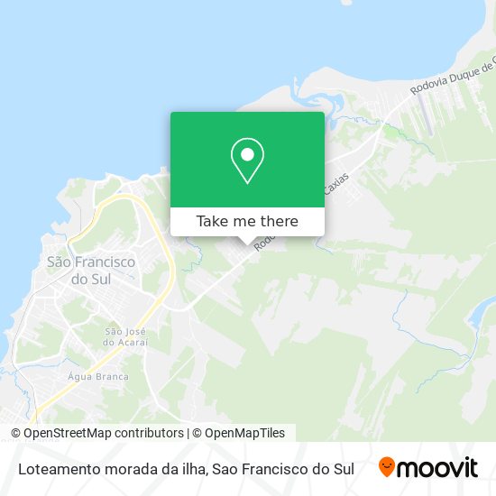 Loteamento morada da ilha map