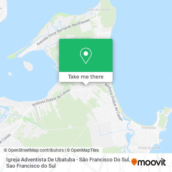 Mapa Igreja Adventista De Ubatuba - São Francisco Do Sul