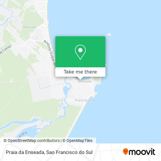 Praia da Enseada map