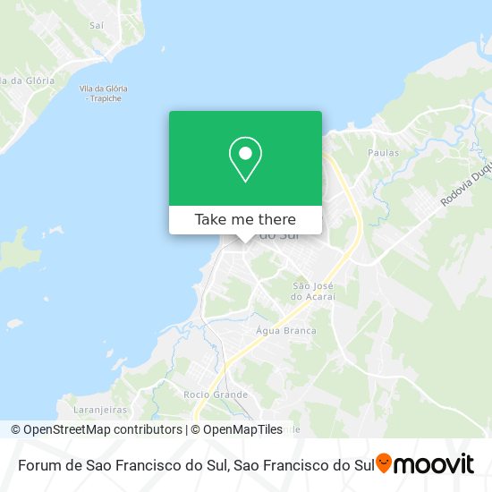 Mapa Forum de Sao Francisco do Sul
