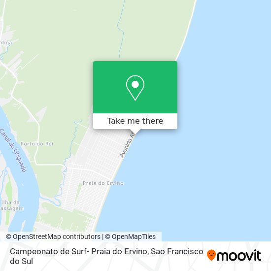 Campeonato de Surf- Praia do Ervino map