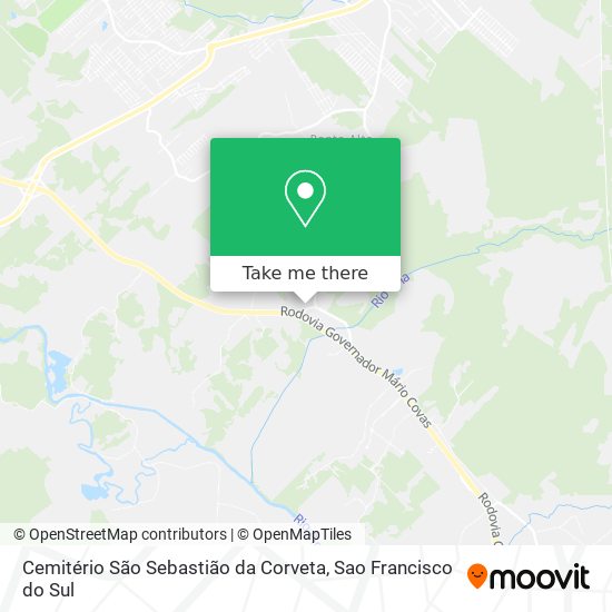 Mapa Cemitério São Sebastião da Corveta