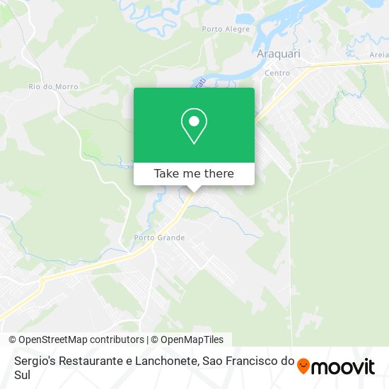 Sergio's Restaurante e Lanchonete map