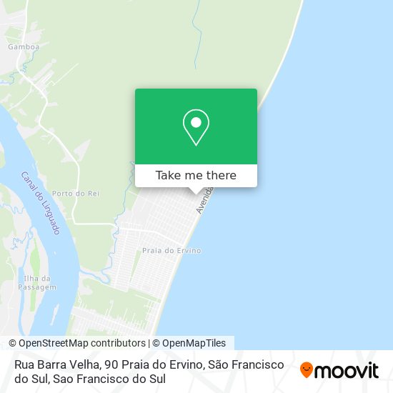 Mapa Rua Barra Velha, 90 Praia do Ervino, São Francisco do Sul