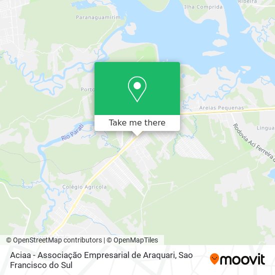 Mapa Aciaa - Associação Empresarial de Araquari