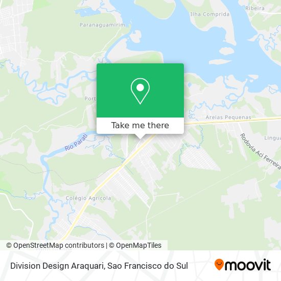 Division Design Araquari map