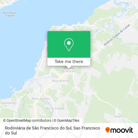 Mapa Rodoviária de São Francisco do Sul