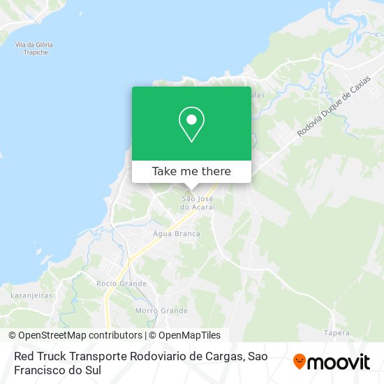 Red Truck Transporte Rodoviario de Cargas map